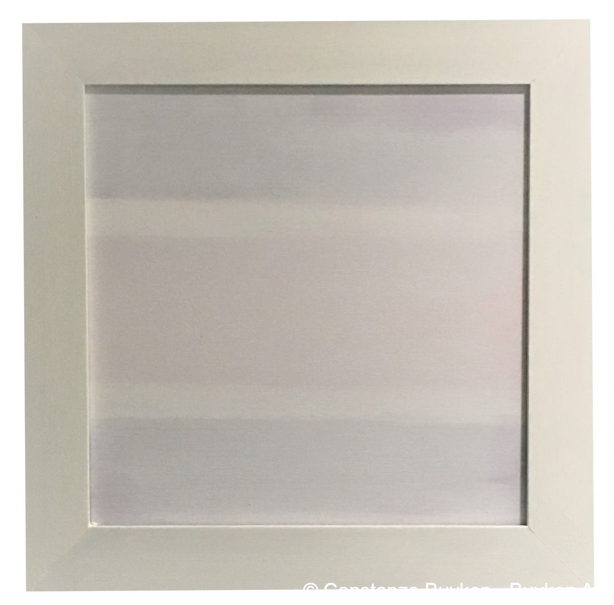 Polychrom : weiß (II) 2020, Acryl auf Leinwand, 40x40 cm.