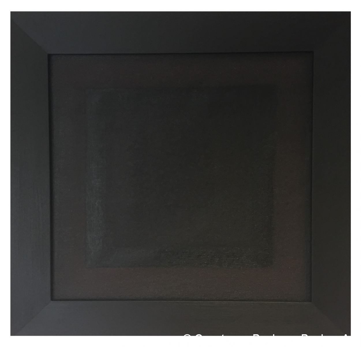 Polychrom : schwarz (II) 2020, Acryl auf Leinwand, 40x40 cm.