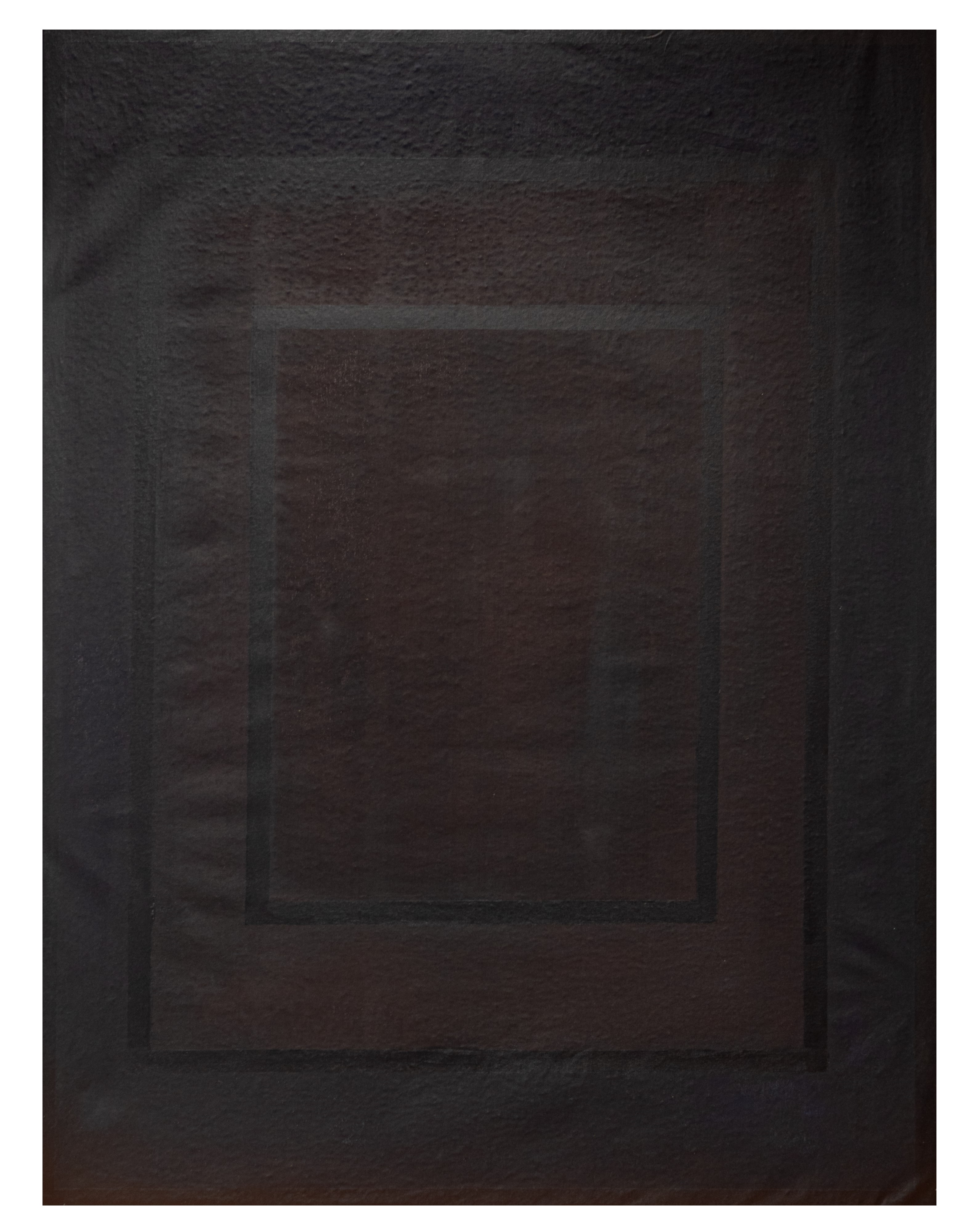 Polychrom : schwarz (I) 2020, Acryl auf Leinwand, 160x120 cm.