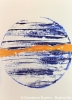 Galaxien : M97.o.I 2020, Acryl auf Papier, DIN-A2.