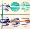 Galaxien : M97 (...), Acryl auf Papier, DIN-A2.