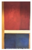 Felder : blau und rot (I) 2020, Acryl auf Leinwand, 200x130 cm.