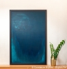 Arktis : Tiefen 2020, Acryl und lose Farbpigmente auf Holzwerkstoff, 120x80 cm.