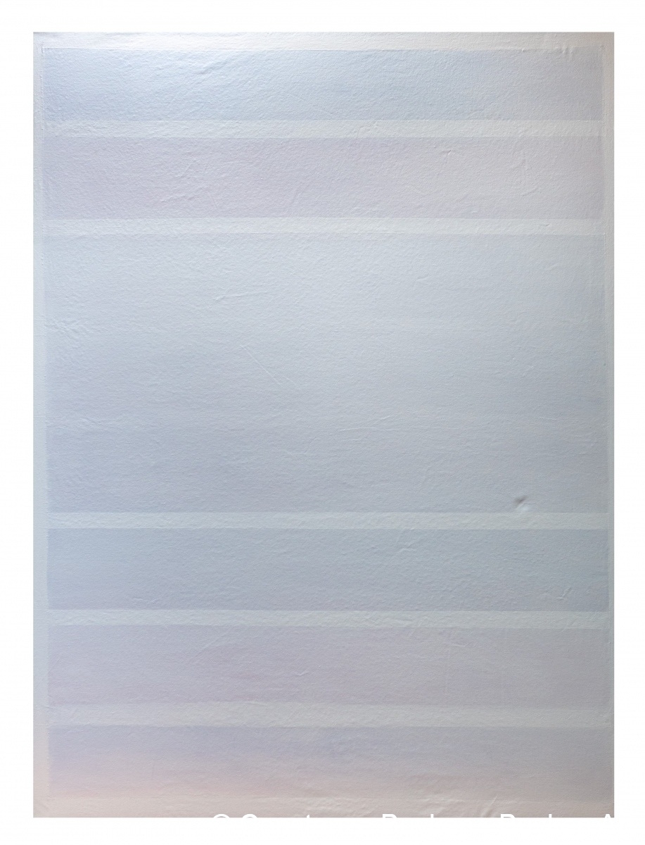 Polychrom : weiß (I) 2020, Acryl auf Leinwand, 160x120 cm.