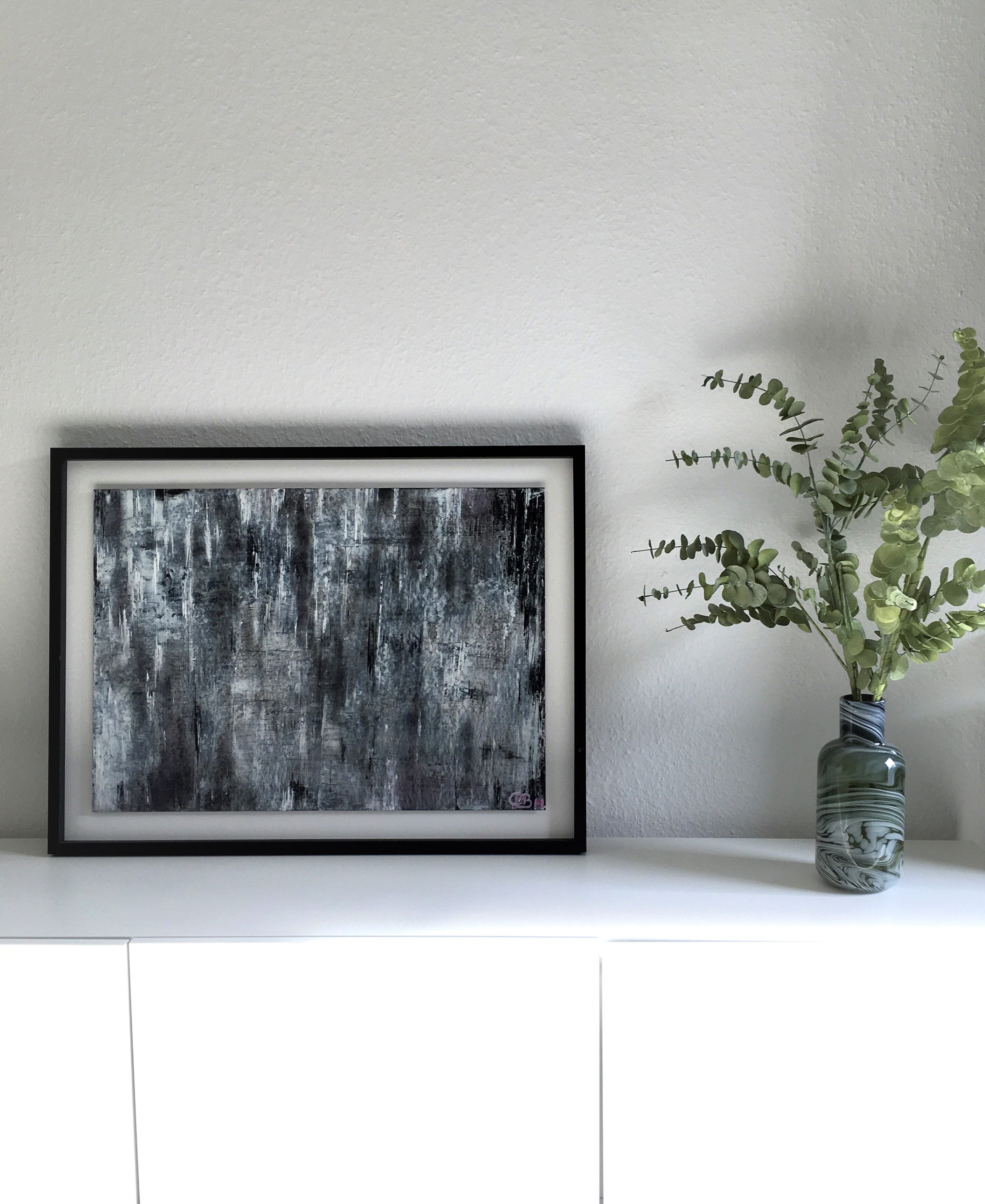 Atmosphären : Nebel 2019, Acryl auf Karton, 50x70 cm.