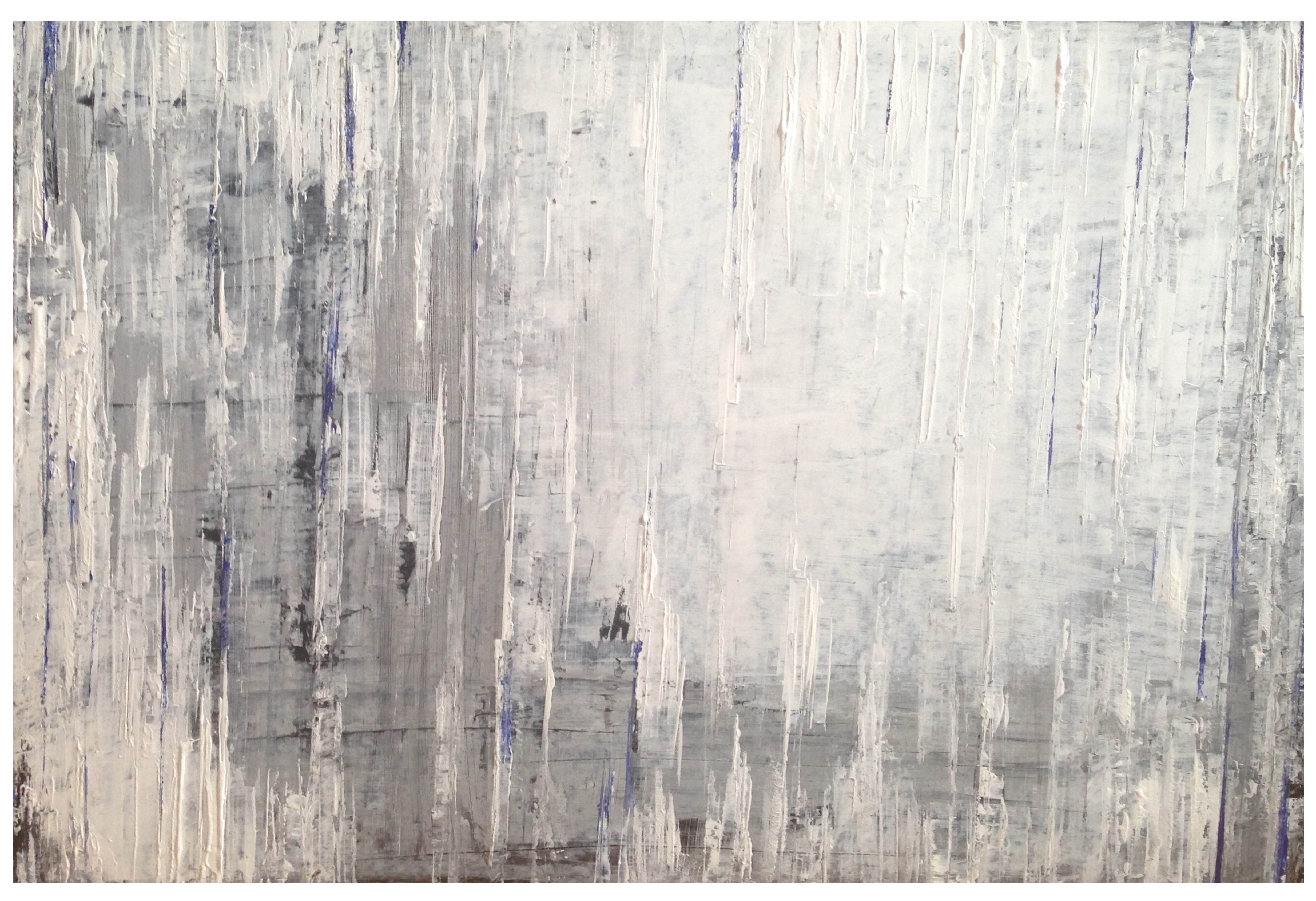 Atmosphären : Fallwind 2018, Acryl auf Karton, 50x70 cm.