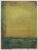 Atmosphären : Herbstlicht 2020, lose Farbpigmente auf Karton, 80x60 cm.