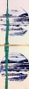 Galaxien : M97.t.I 2020 und Galaxien: M97.t.II 2020, Acryl auf Papier, DIN-A2.