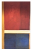 Felder : blau und rot (I) 2020, Acryl auf Leinwand, 200x130 cm.