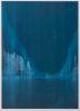 Tiefsee : Leuchten 2020, Acryl und lose Farbpigmente auf Karton, 70x50 cm.