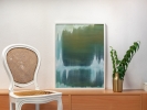 Arktis : Ferner 2020, Acryl und lose Farbpigmente auf Karton, 80x60 cm.