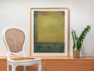 Atmosphären : Herbstlicht 2020, lose Farbpigmente auf Karton, 80x60 cm.